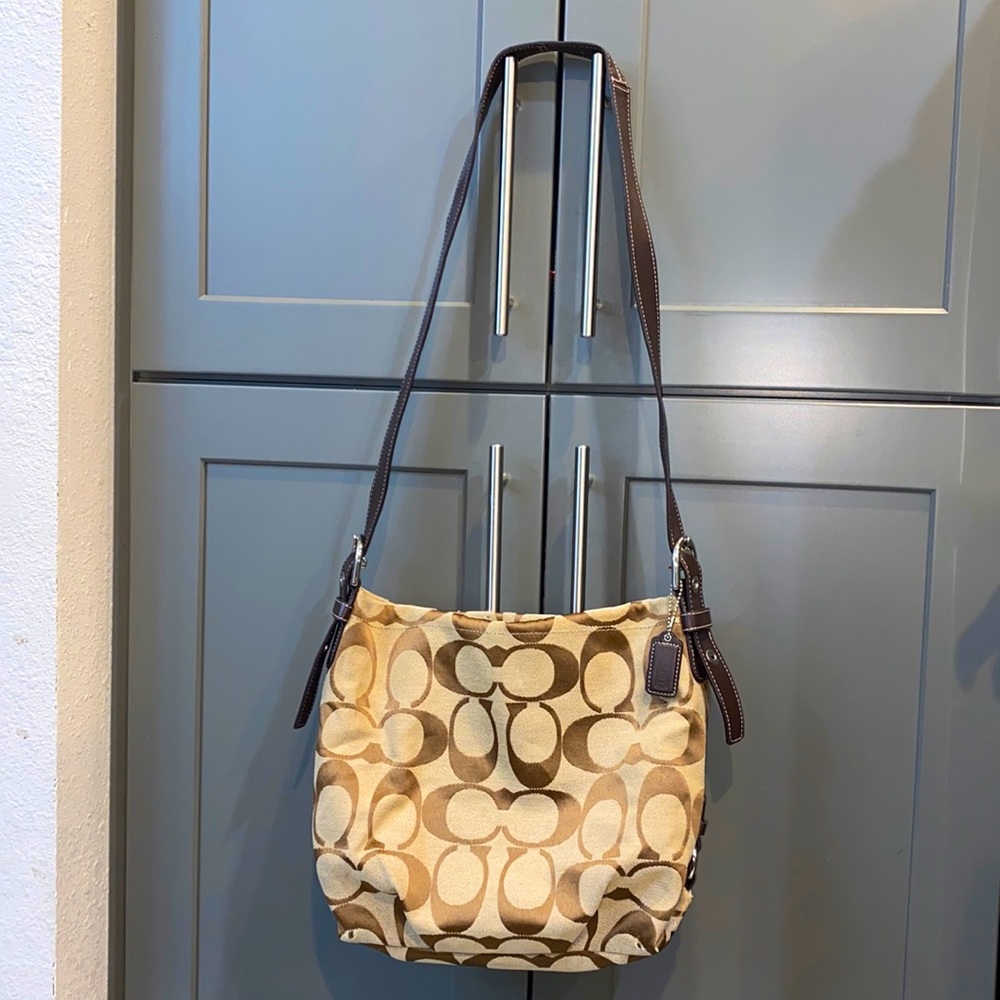 Coach big C satchel purse